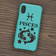 Case iphone X y XS Pisces.png Case Iphone X/XS Pisces sign