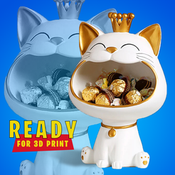 main-1.png Archivo STL lindo gato・Modelo imprimible en 3D para descargar
