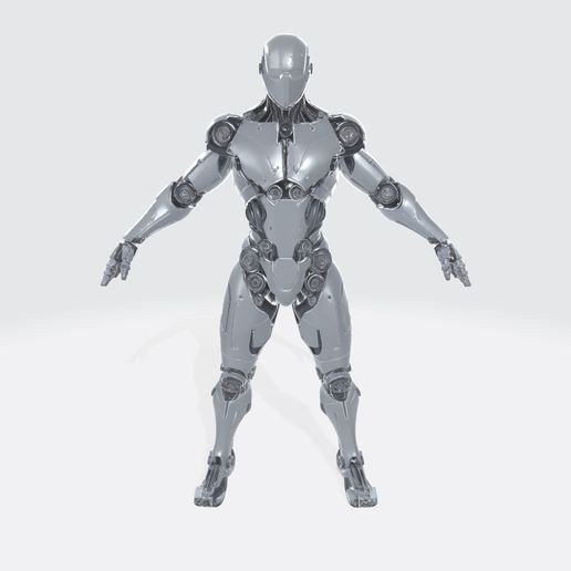 🤖 Humanoid Robot Character 1・ STL File for 3D printing・Cults