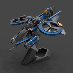 RENDER-01.jpg Banshees RE-Design StarCraft2 3D print model