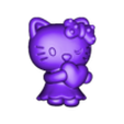LDQM-015站立抱爱心卡通凯蒂猫圆雕图.stl HELLOKITTY 3DPRINTING ELEGOOMARS TOY HELLO KITTY ANIMAL 3D MODELING