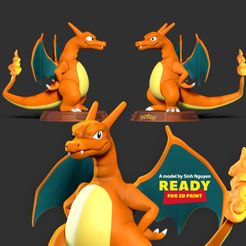 3side.jpg Fichier 3D Charizard - Pokemon Unite・Modèle à imprimer en 3D à télécharger, nlsinh