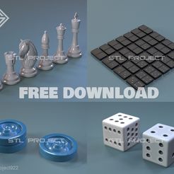 stlproject922 Fichier 3D gratuit jeu de société・Plan à télécharger et à imprimer en 3D
