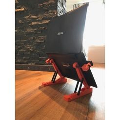 dd9d5be7c3ce44d11ebecab96bbc19ed_preview_featured.JPG STL file Notebook / Laptop Stand・Template to download and 3D print