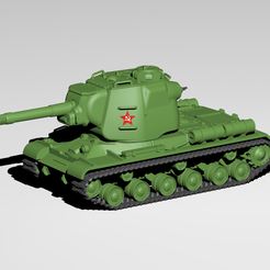 IS-2-152.png Free STL file IS-2/152 tank - 1:50・3D printing idea to download