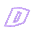 Demon SRT With Letter Frame D v1.stl Dodge SRT Demon Big Logo for LED 2 Versions