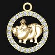 Mat-day-heo-541-03.jpg Pendentif cochon - N541 - Modèle d'impression 3D