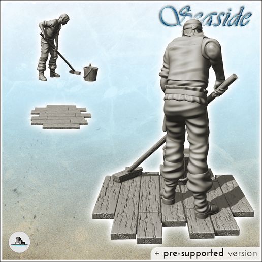 2.jpg Pirate sailor with turban brushing the ground (9) - Jungle Blackbeard Island Beach Piracy Caribbean Medieval