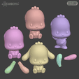 pochacco07.png Pochacco Chibi Sanrio 3 Modelos Lindo
