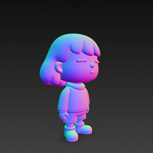 ️‍🔥 Frisk Undertale・ STL File for 3D printing・Cults