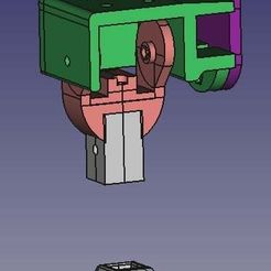 freecad_preview.jpg Archivo OBJ gratis Tren de aterrizaje retráctil para drones・Plan para descargar y imprimir en 3D