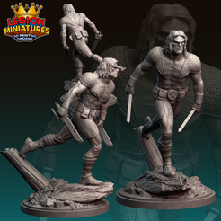 war1.png STL file Marvel crisis protocol warpath presupported included・3D printable model to download