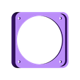 FRONT - CUBE SPEAKER 3inch - B (carrée).stl Enceinte 3 pouces cubique (HP 8cm) - Speaker 3" cube