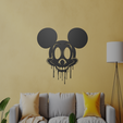 Horror-Mickey-Mouse.png Horror Mickey Mouse Wall Art