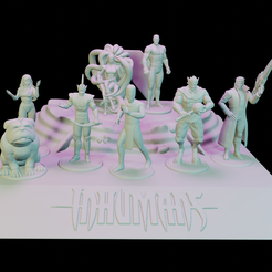 full1.png Download STL file Marvel Inhumans Diorama Figures • Object to 3D print, xandarianbird