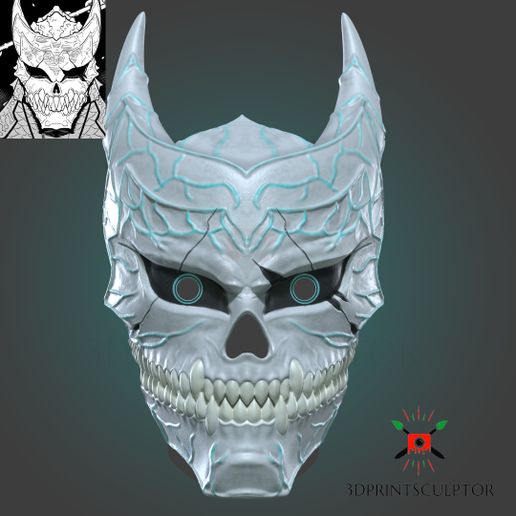公式通販 - 人気アイテム多数 NO KAIJU 👹 8 File STL MASK)・ (DETAILED COSPLAY FOR MASK 絵画