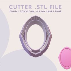 FLDSTL20007.jpg Mirror Frame Polymer Clay Cutter | Digital STL File