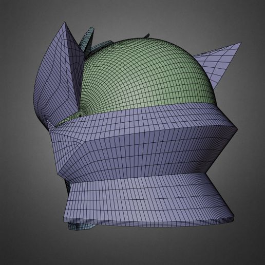 IncursioHelmet_f0090_wireframe.jpg Akame ga Kill! Incursio Helmet for Cosplay