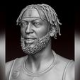 09.jpg 3D portrait of Anthony Davis with finals look 3D print model