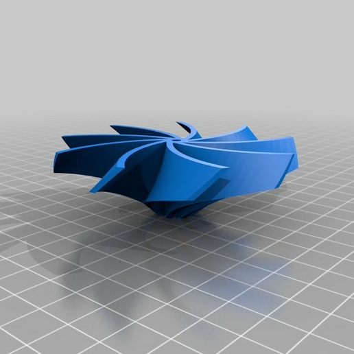 Download free SCAD file OpenSCAD Turbine Propeller Generator • 3D