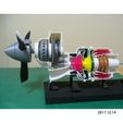 Engine-000.jpg STL file Turboprop Engine, for Business Aircraft, Cutaway・3D print design to download
