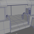 Bar_Restaurant_City_Pack_01_Low_Poly_Wireframe_05.png Bar Restaurant Hotel Low Poly // Design 01