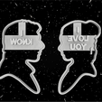 Cortante Han solo y Leia.png COOKIE CUTTER HAN SOLO - LEIA