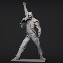 фреди-меркури.jpg Файл STL Freddie Mercury 3D print model・Модель для печати в 3D скачать