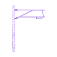 H0 Catenery pole A04 - file4Print(1).stl [Escala ZM H0] Conjunto de pólos básicos de catenária Tipo:A01-A08 FDM