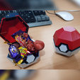 Décoration de boîte de Pokeball pliable