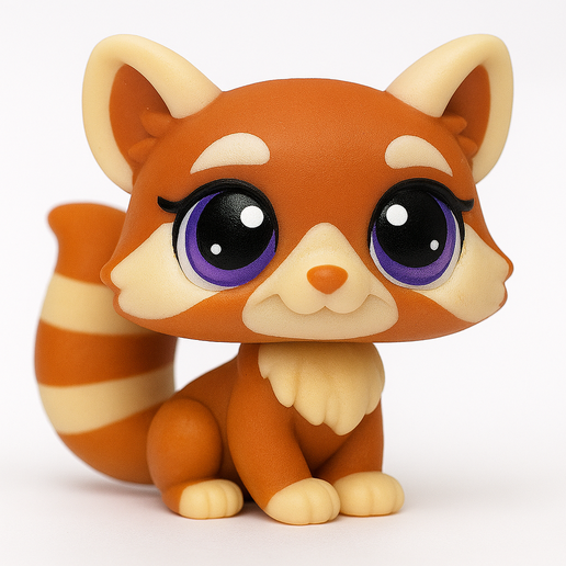 🐼 LPS Red panda・ STL File for 3D printing・Cults
