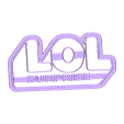 L.O.L Logo.stl All high detailed cookie cutter sets (+150 cookie cutters)