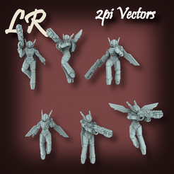 2pi-Vectors-8.png STL file 2pi Vectors・Design to download and 3D print