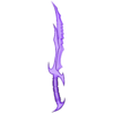 Daedric Sword.STL SKYRIM DAEDRIC SWORD 3D print model