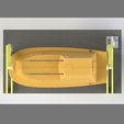 7.png Закрытая спасательная шлюпка с системой шлюпбалок - 3D печатная модель