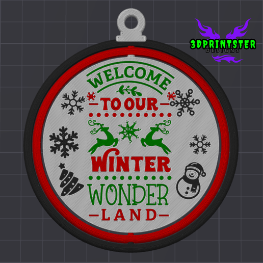 Welcome-To-Our-Winter-Wonder-Land.png 🎄 ¡48 adornos giratorios para el árbol de Navidad!
