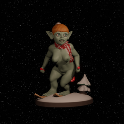 GX1b.png Free STL file Goblin Girls Winter Fun 1・3D printer model to download