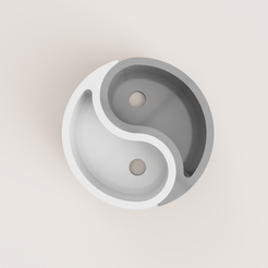 inyan_2022-Jul-15_03-28-45PM-000_CustomizedView5502507248_png.png STL file Yin Yang Decor Plant・3D printer model to download