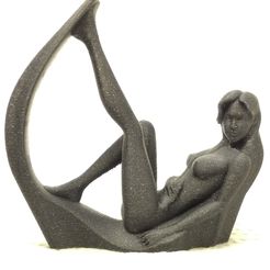 IMG_20180210_231039341.jpg Free STL file Remix of CAX Girl-2 with stand・3D printable model to download