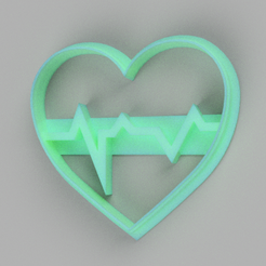 CORAZON.png Fichier STL Médicament pour battements de cœur en forme de biscuit・Objet imprimable en 3D à télécharger