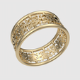 rotating_45.png Кольцо с затейливым узором 3D печать
