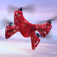 download-4.png Free STL file Skeleton X-14 Quadcopter・3D printer model to download