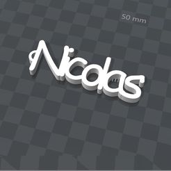 image.jpg Archivo STL gratis Llaveros de encargo NICOLAS・Modelo imprimible en 3D para descargar