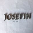 IMG_9150.jpg JOSEFIN uppercase 3D letters STL file