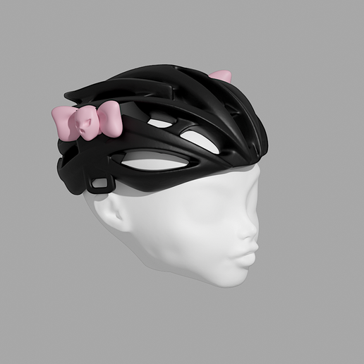 🚲 casco bicicleta BIKE MONSTER HIGH DOLL ACCESORIOS・Archivo STL - Main Image