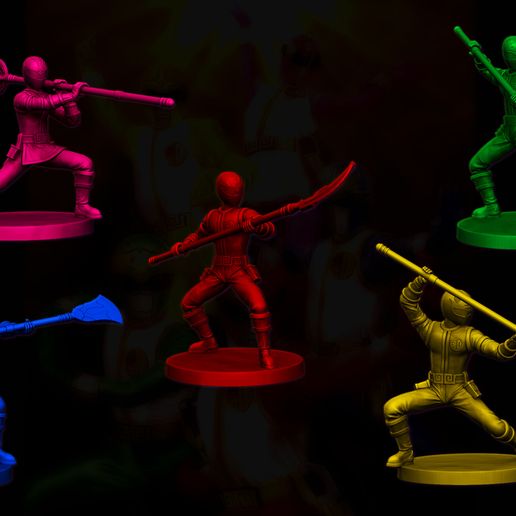 ⭐ Five Star Squadron Ranger・ STL File for 3D printing・Cults