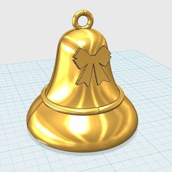 cloche1.JPG Fichier STL gratuit Cloche de Noël ou Pâques・Modèle imprimable en 3D à télécharger