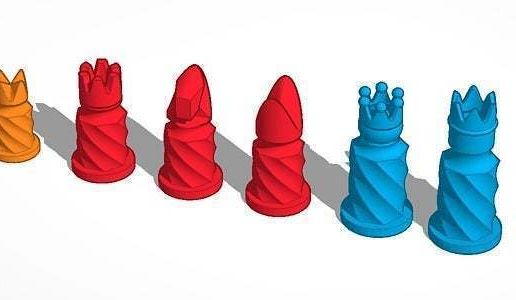 ♟️ Column Chess Set・Free STL File for ・Cults