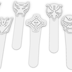 Transformers-Bookmarks-Bundle-1.png Archivo STL Paquete de marcapáginas Transformers・Plan imprimible en 3D para descargar
