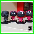 round-six-all.png 3D file BALL Supervisor - Round 6 six Squid Game 오징어게임 Ojingeo Geim Funko Pop・3D printable design to download